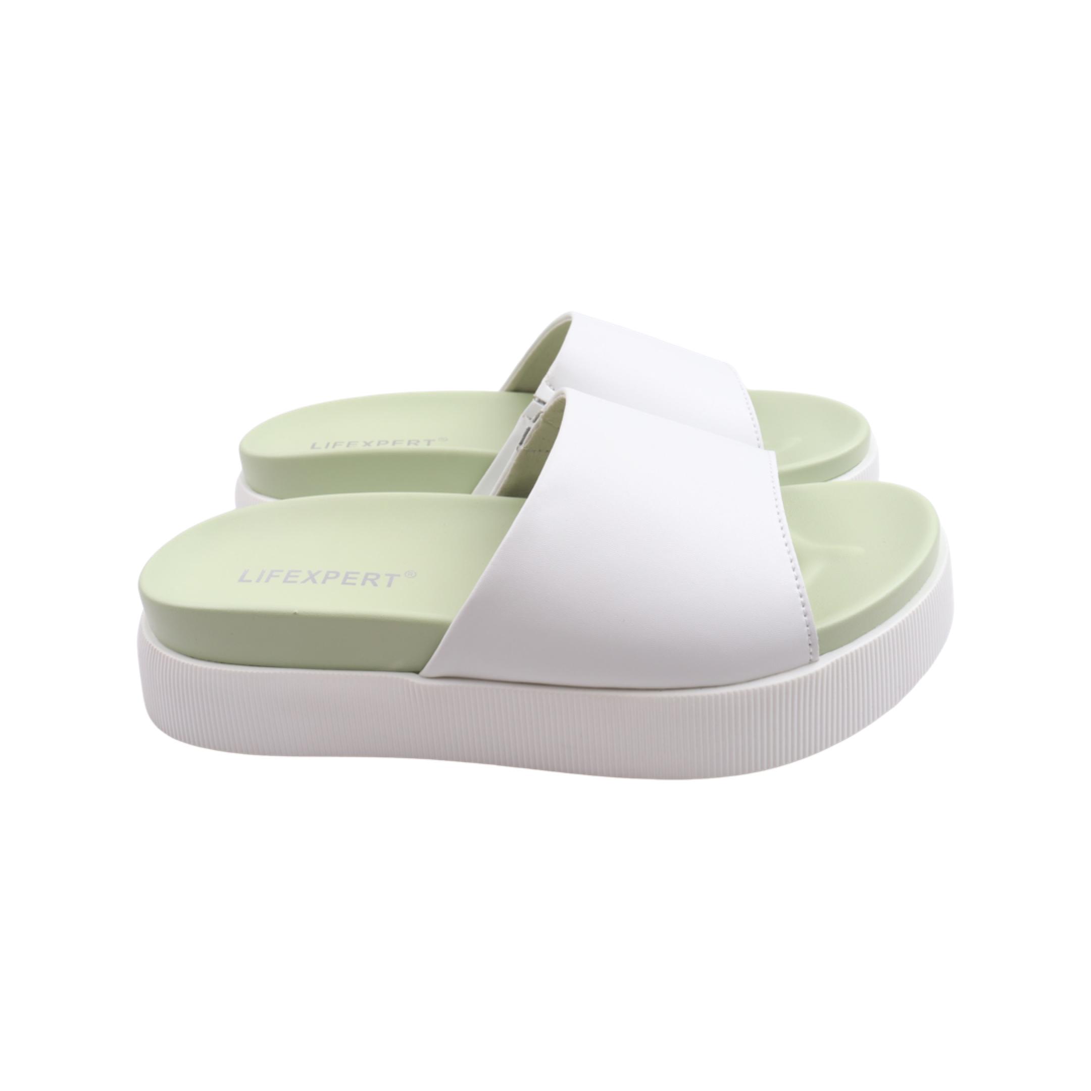 Шлепанцы женские Li Fexpert из кожи р. 39 Белый (1190-23LSHC)