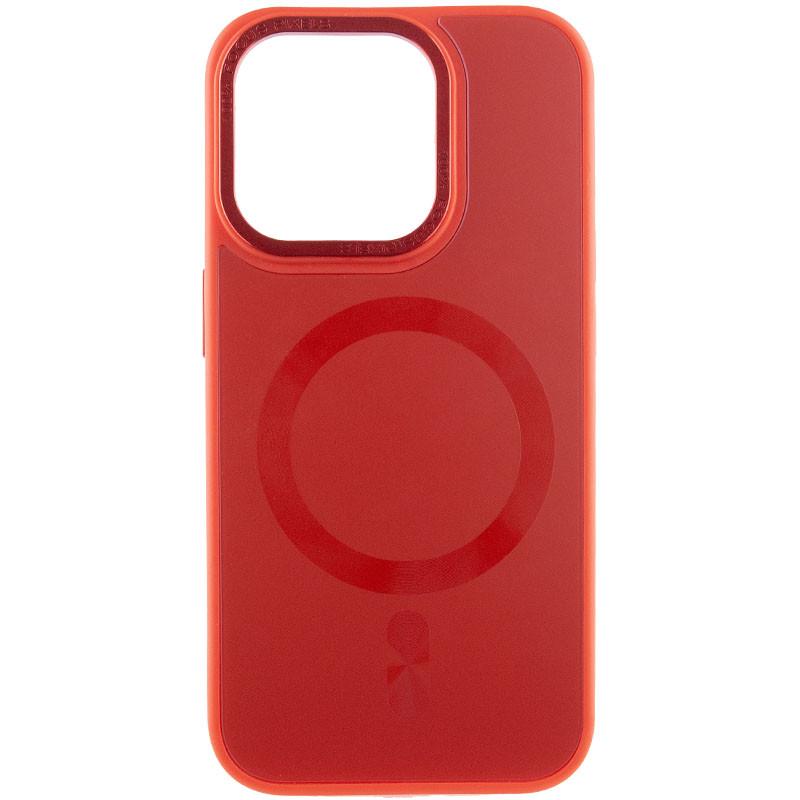 Чехол TPU+Glass Sapphire Midnight Open Camera with MagSafe для Apple iPhone 15 Pro Max (6.7") Красный | Red