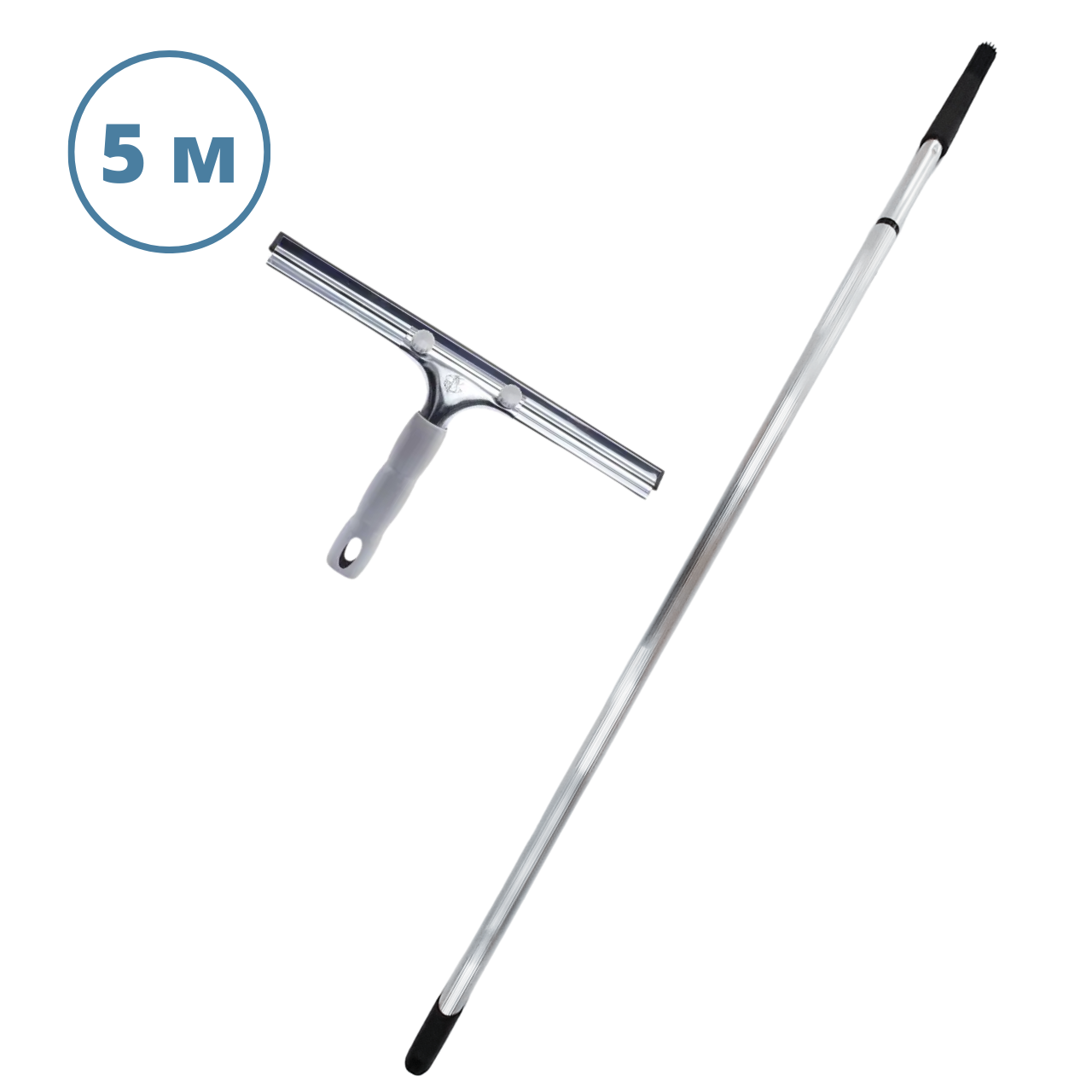 Швабра телескопическая для мытья окон с длинной ручкой и насадкой 5 м - фото 6 Швабра телескопическая для мытья окон с длинной ручкой и насадкой 5 м - фото 6