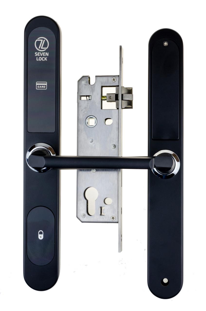 Электронный RFID замок для гостиниц и хостелов SEVEN LOCK SL-7737S Black (SL7737Sb) - фото 2