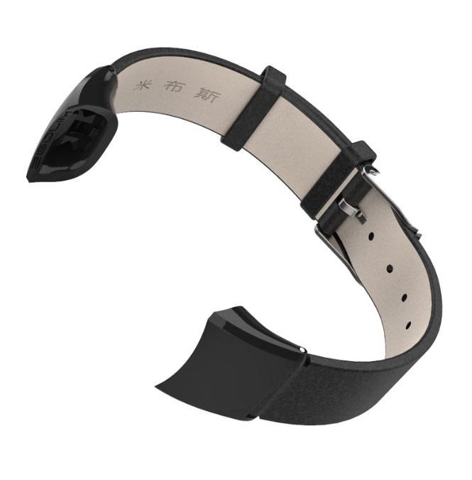 Кожаный ремешок Primo Mijobs для фитнес-браслета Huawei Honor Band 4/5 Black (1039630548)
