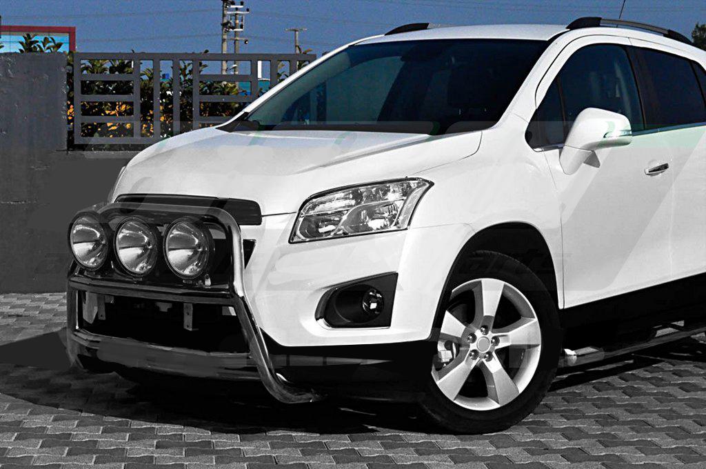 Передняя дуга WT018 CAN для Chevrolet Trax 2012-2023 гг. нержавеющая сталь Хром