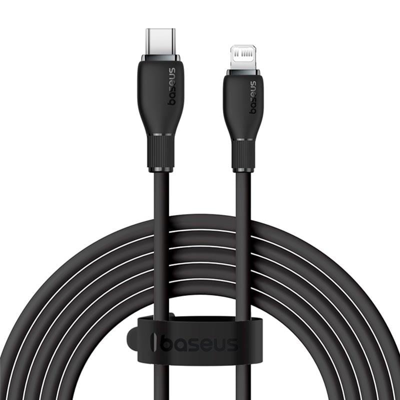 Кабель для зарядки і передачі даних BASEUS USB Type-C - Lightning Pudding Series Fast Charging Cable 2м Чорний (P10355701111-01)