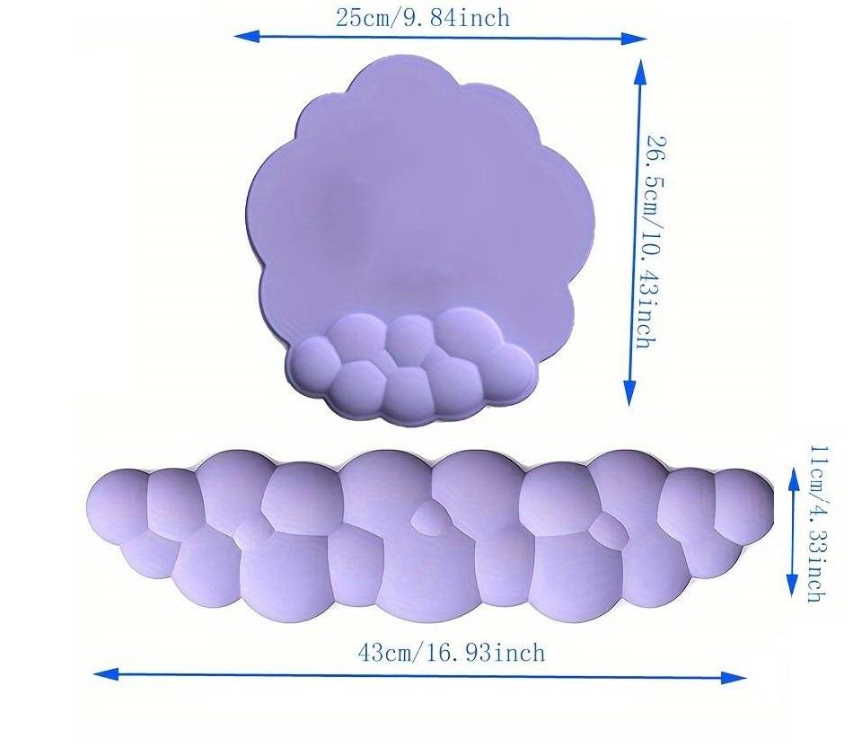 Комплект подставок для клавиатуры и мышки Bubbles Фиолетовый - фото 3 Комплект подставок для клавиатуры и мышки Bubbles Фиолетовый - фото 3