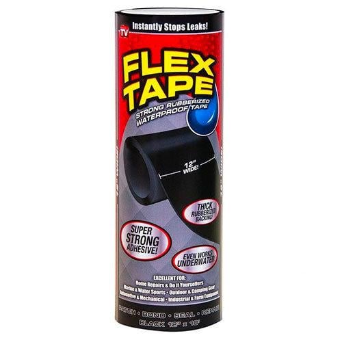 Водонепроницаемая лента скотч Flex Tape 5517 30х125 см Black (009851) - фото 1