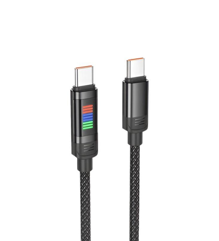 Кабель Hoco U126 Type-C/Type-C PD 100W LED (00000010919) Кабель Hoco U126 Type-C/Type-C PD 100W LED (00000010919)