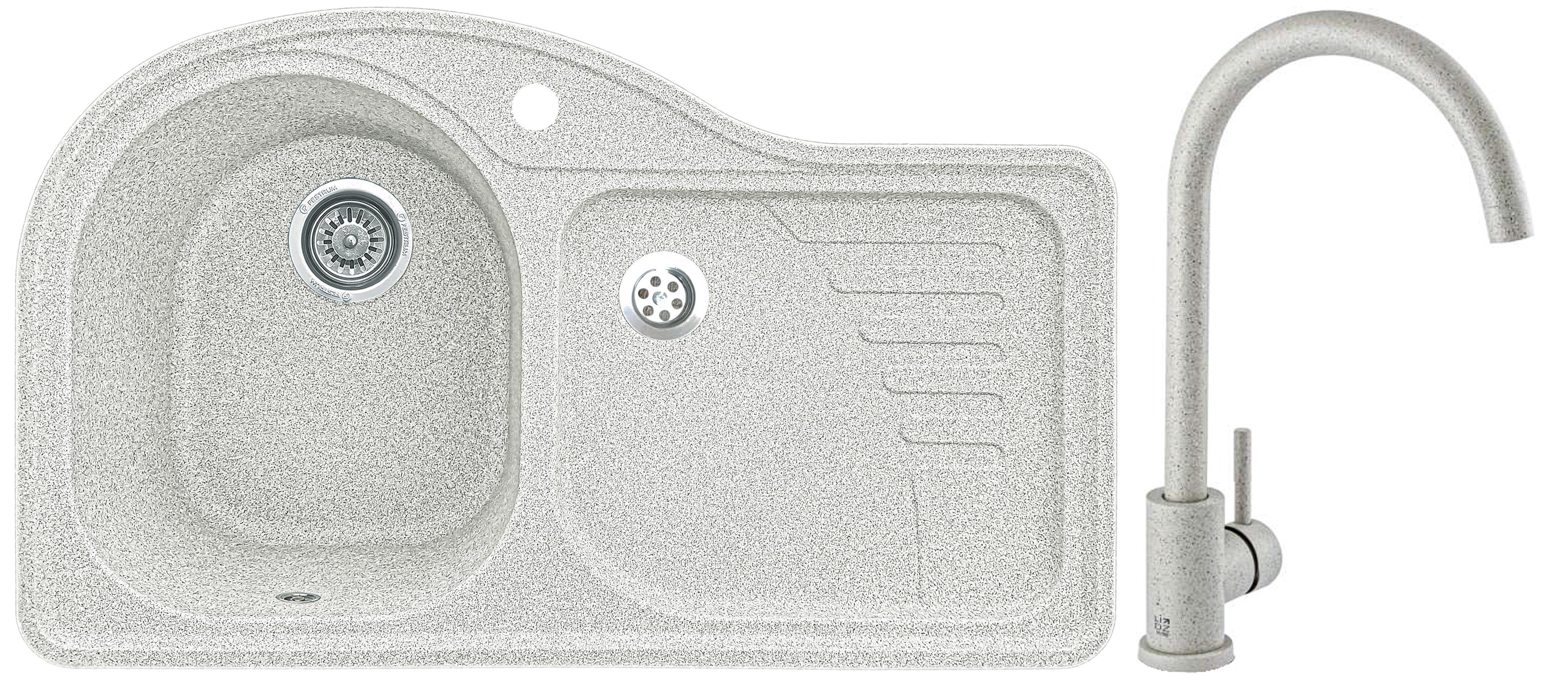 Мойка кухонная Valetti 52R со смесителем 840x510 мм Тера Мойка кухонная Valetti 52R со смесителем 840x510 мм Тера