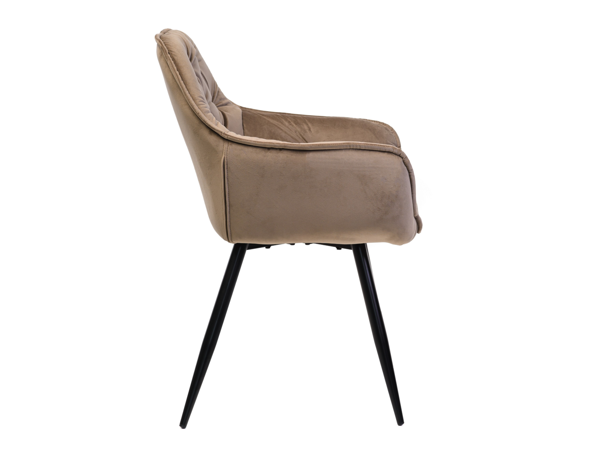 Стілець обідній Vetro Капучино велюр/Чорний (M-65) - фото 2