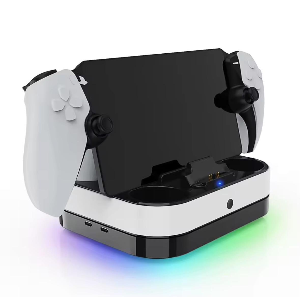 Зарядная док-станция J&X для геймпада DualSense PS5 двойная и PS Portal