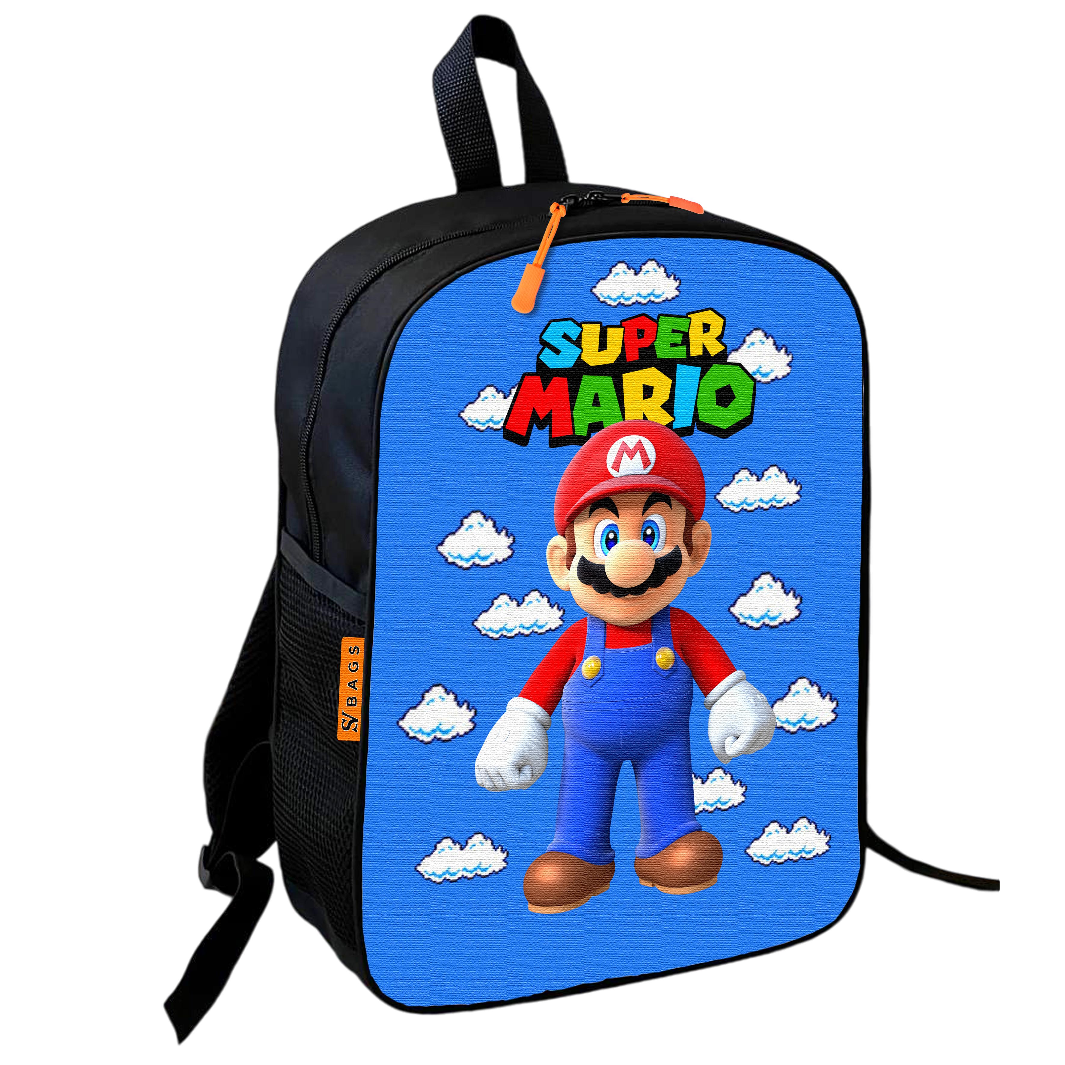 Школьный рюкзак детский Супер Марио для мальчика 36х27 см (0660)