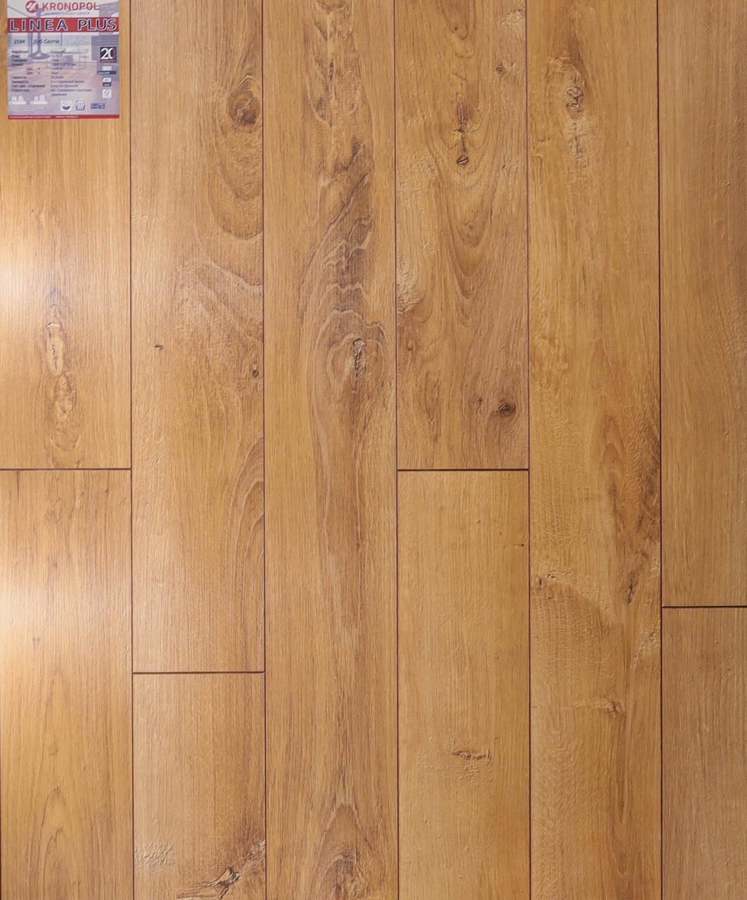 Ламинат Kronopol LINEA PLUS 10 мм 32 класс 4V Дуб Селтик 2594