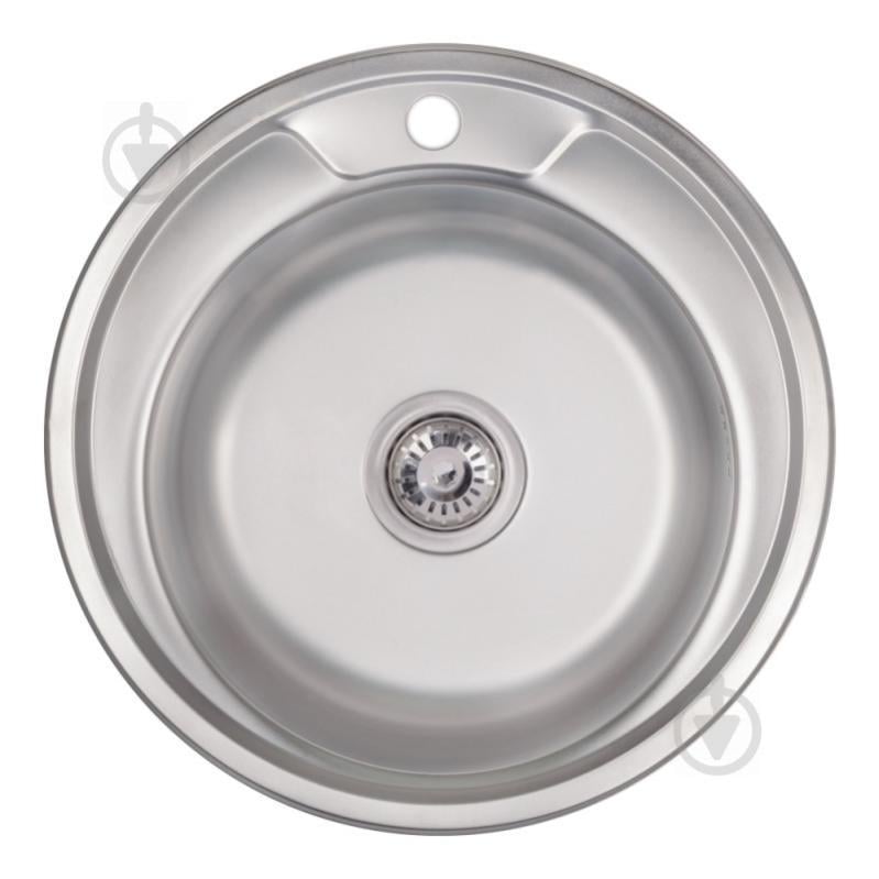 Кухонна Мийка Lidz 490-A Satin 0,6 Мм (Lidz490A06Sat160)