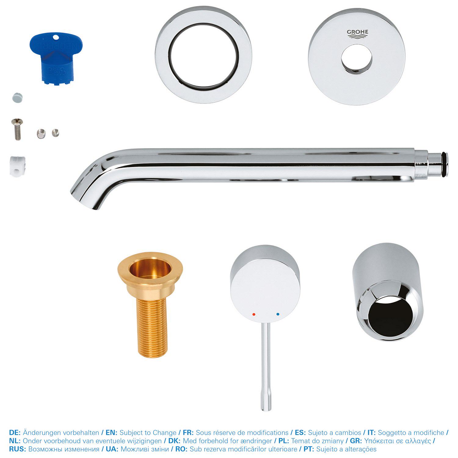 Внешняя часть смесителя Grohe Essence 19967001/29193001 настенный однорычажный Хром (179923) - фото 4 Внешняя часть смесителя Grohe Essence 19967001/29193001 настенный однорычажный Хром (179923) - фото 4