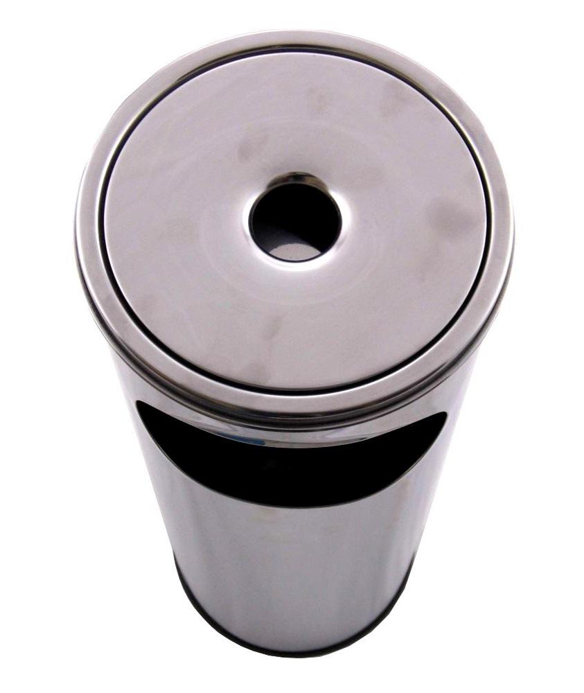 Урна с пепельницей d 21 см 12 л Хром (14218196) - фото 3 Урна с пепельницей d 21 см 12 л Хром (14218196) - фото 3