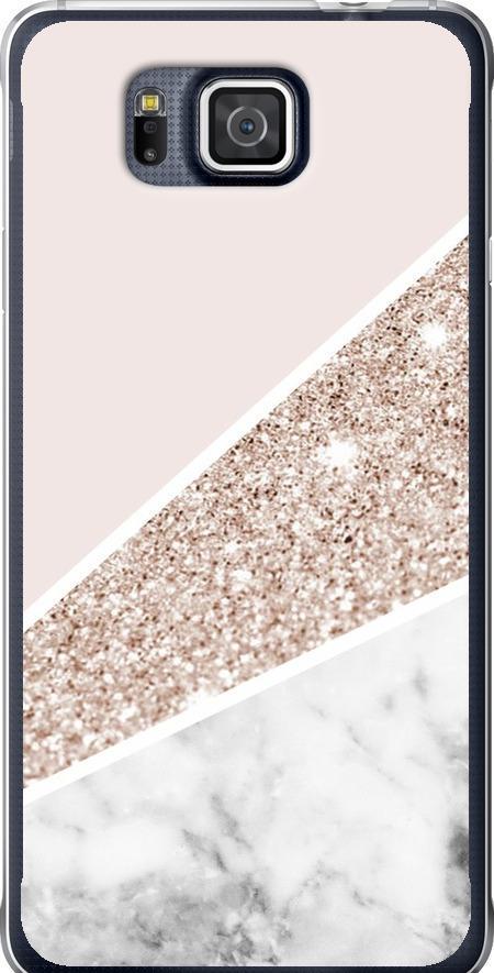 Чехол на Samsung Galaxy Alpha G850F Пастельный мрамор (4342u-65-42517)