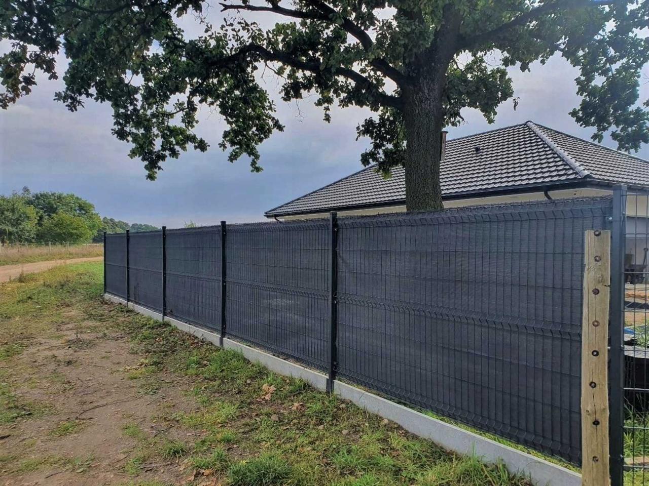 Сітка затіняюча Growtex для парканів 110 г/м2 2х10 м Графіт - фото 2