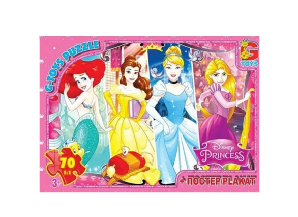 Пазли G-Toys "Принцеси Дісней" 70 деталей (PD91)