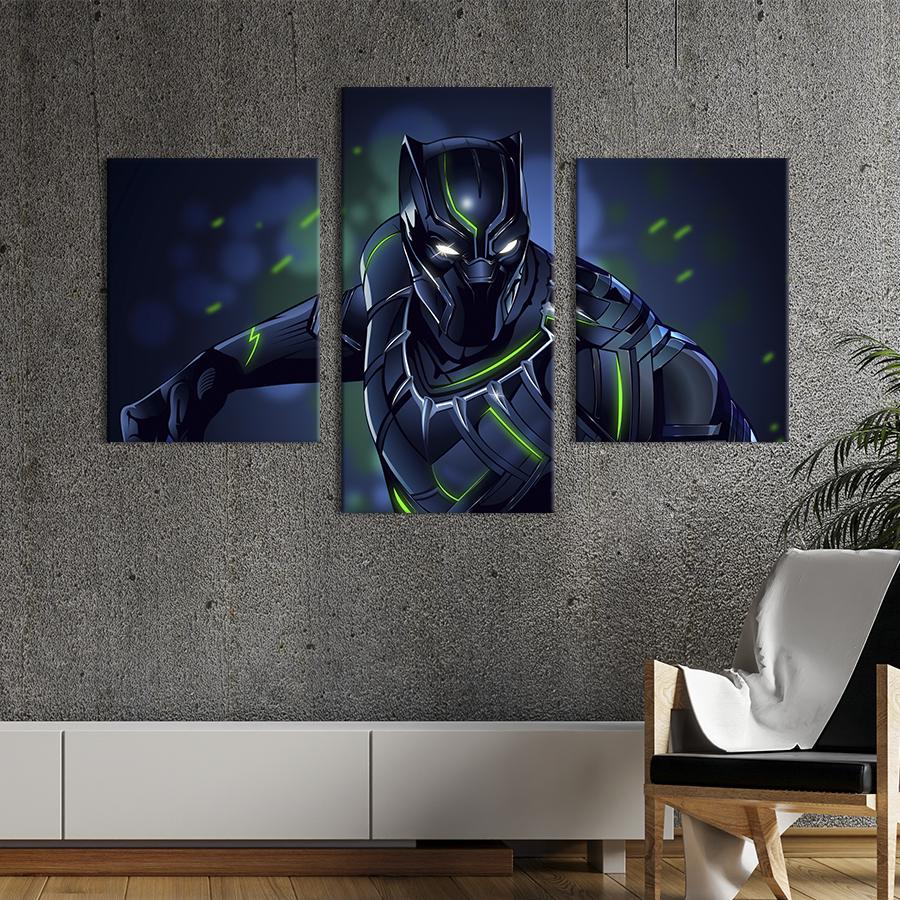 Картина для интерьера T'Challa Black Panther 66x40 см (666-32)