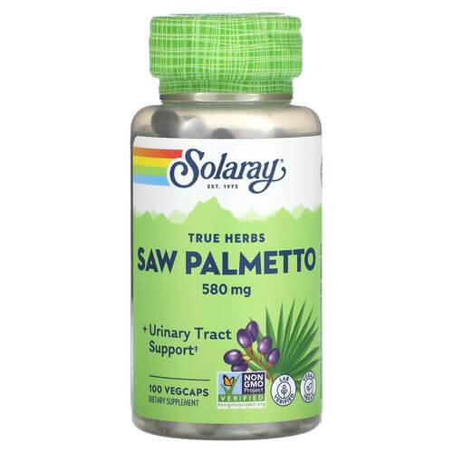 Со Пальметто Solaray Saw Palmetto 580 мг 100 капс. (SOR-01550)