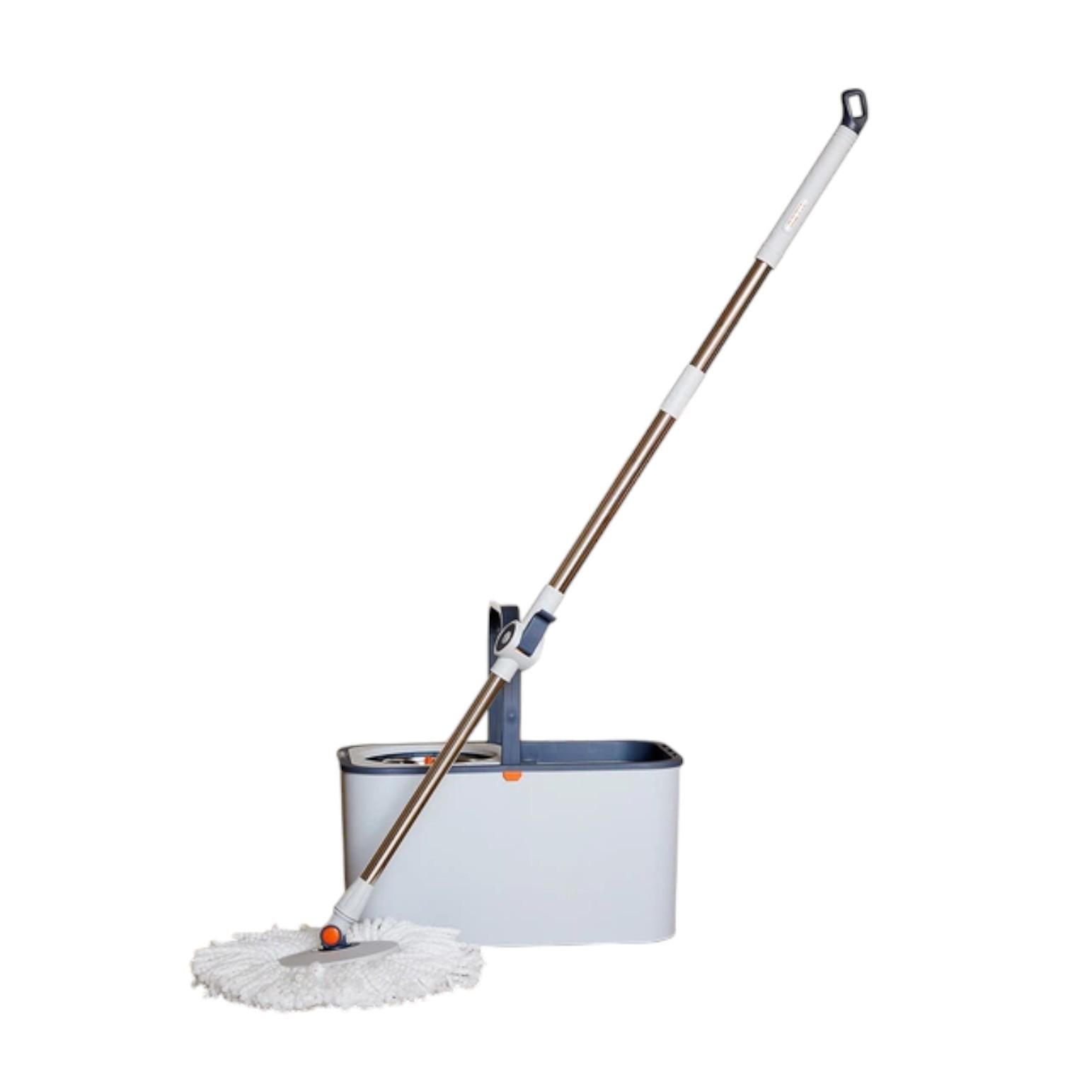 Набор для уборки 031 с 2 швабрами микрофибра ведро с отжимом Белый (147-46-43029)