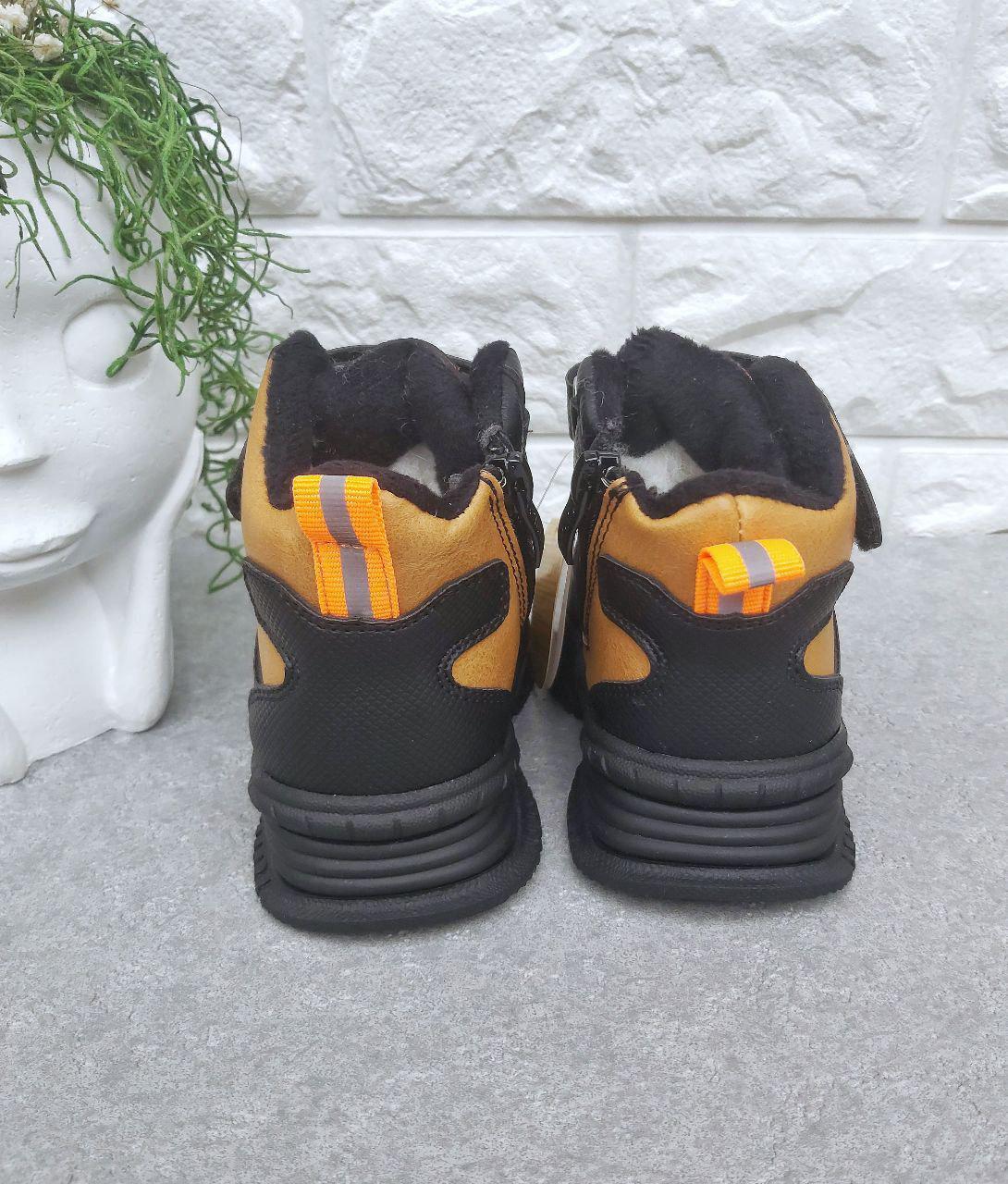 Чоботи для хлопчика Clibee 1316 р. 23 15,3 см Чорно-коричневий (1316-2) - фото 3 Чоботи для хлопчика Clibee 1316 р. 23 15,3 см Чорно-коричневий (1316-2) - фото 3