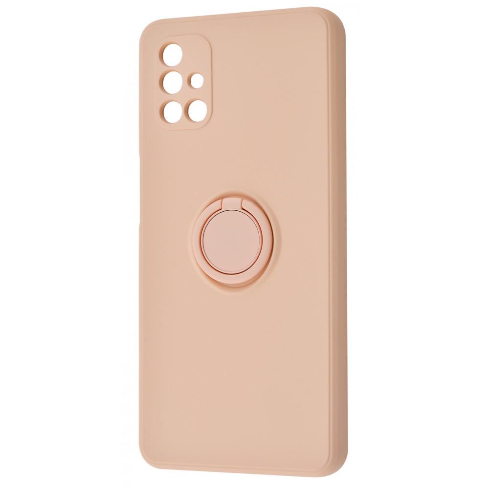 Чехол однотонный WAVE Light Color Ring Samsung Galaxy M51 (M515F) pink sand