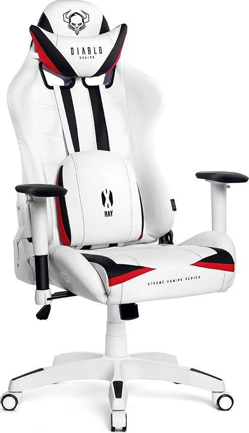 Крісло комп'ютерне для геймера Diablo Chairs X-RAY Normal Size L White/Black (342824)
