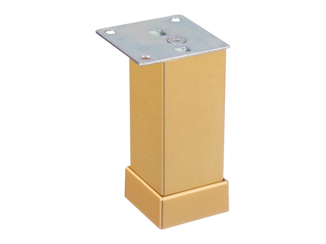 Ножка мебельная Ozkardesler 40x40x100 мм Золотой матовый (24947168)