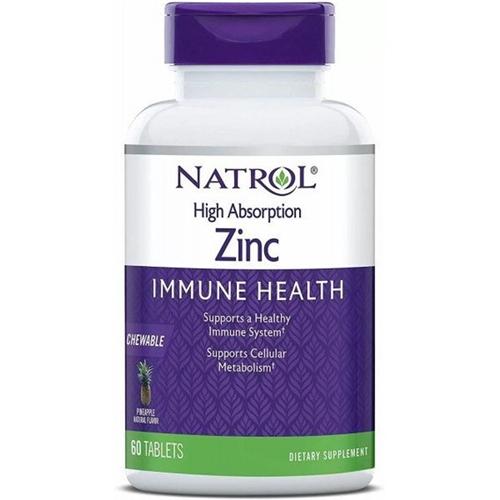 Микроэлемент Цинк Natrol High Absorption Zinc Chew 60 таб. (000013491)