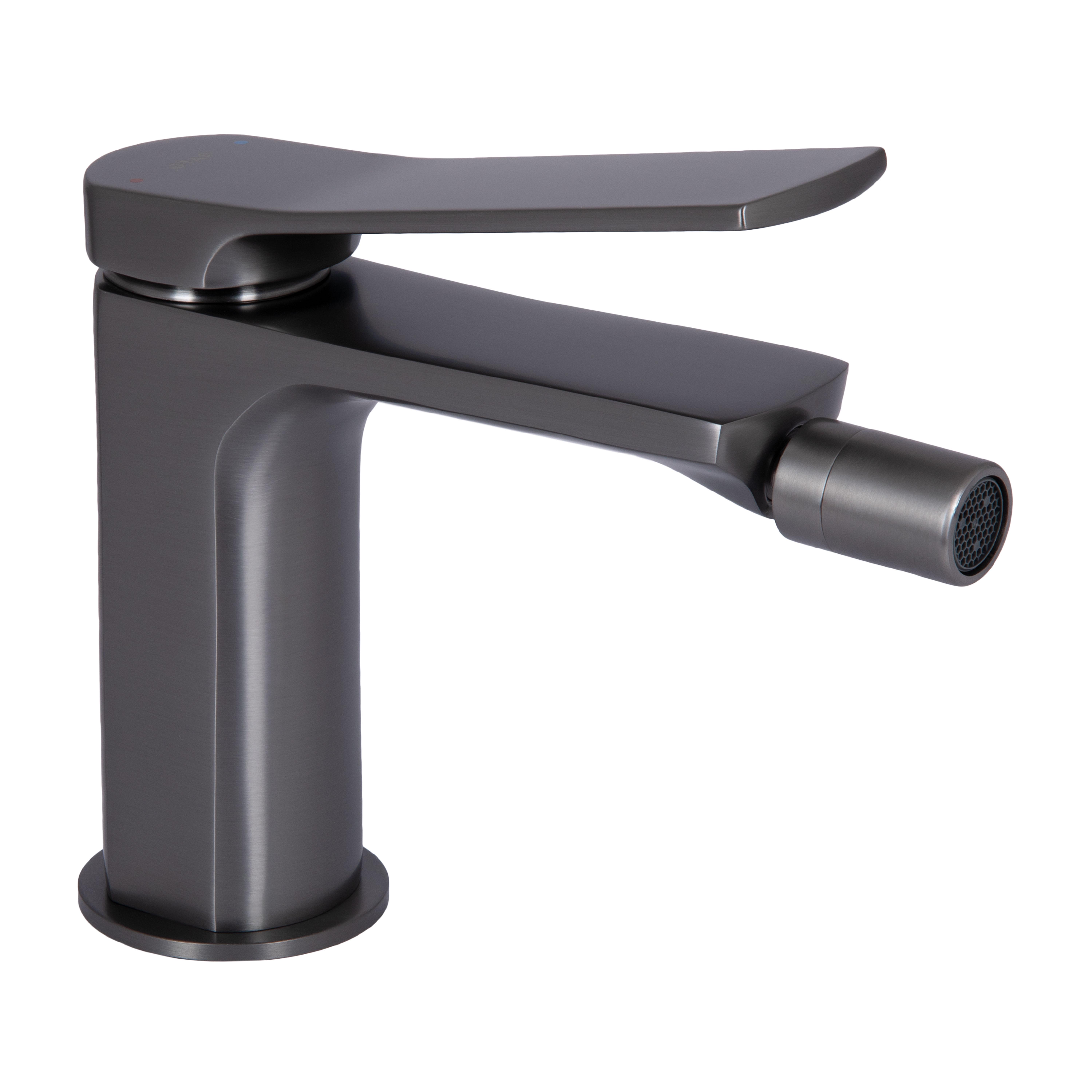 Смеситель для биде Qtap Slavonice Gunmetal Black PVD (QTSLA255GMB45923)