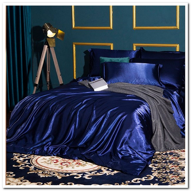 Комплект постільної білизни Moka Textile полуторний 2 наволочки 50х70 см/70х70 см Темно-Синій (2392405727) - фото 2 Комплект постільної білизни Moka Textile полуторний 2 наволочки 50х70 см/70х70 см Темно-Синій (2392405727) - фото 2