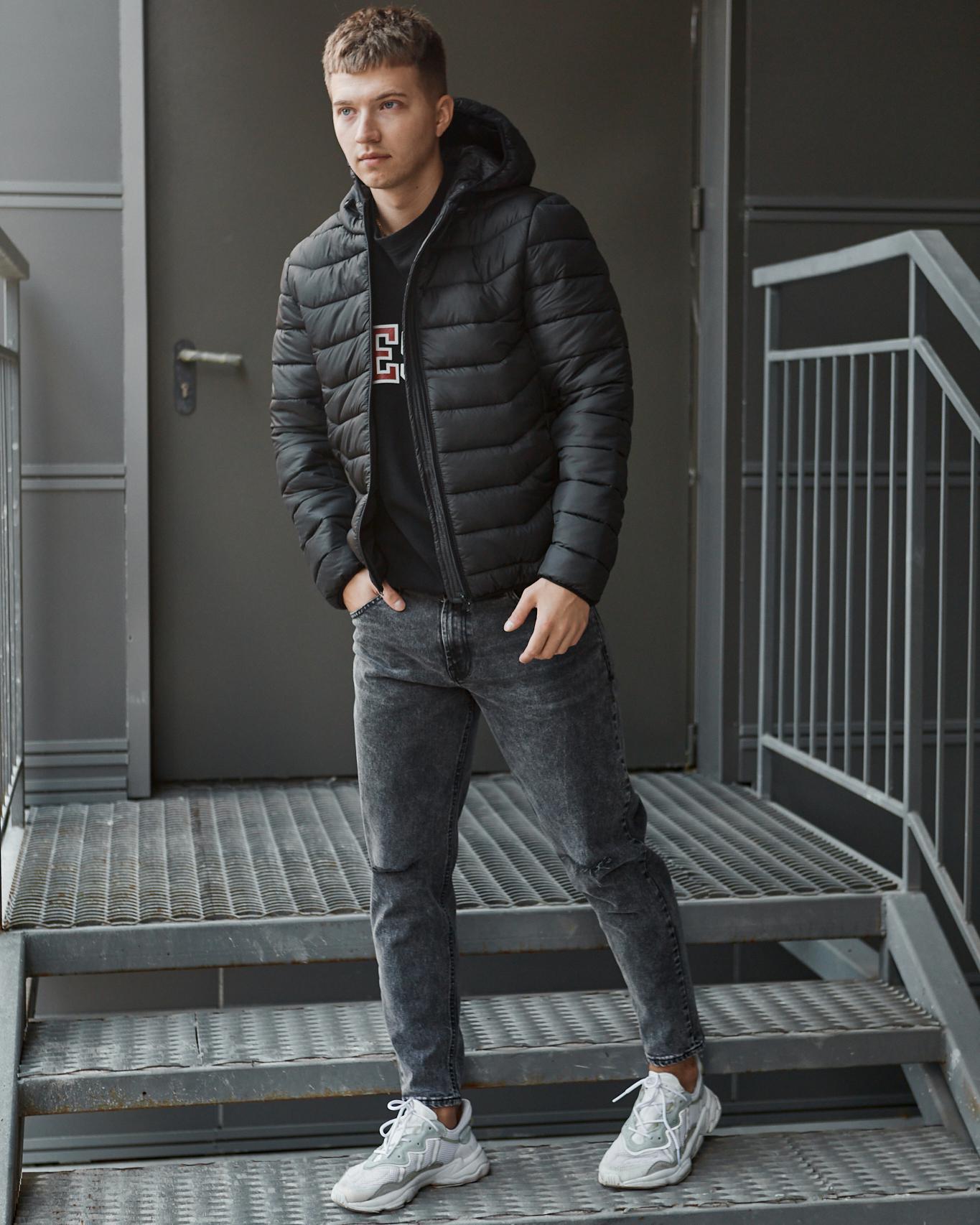 Куртка чоловіча James весняно-осіння S Чорний (26478) - фото 6 Куртка чоловіча James весняно-осіння S Чорний (26478) - фото 6