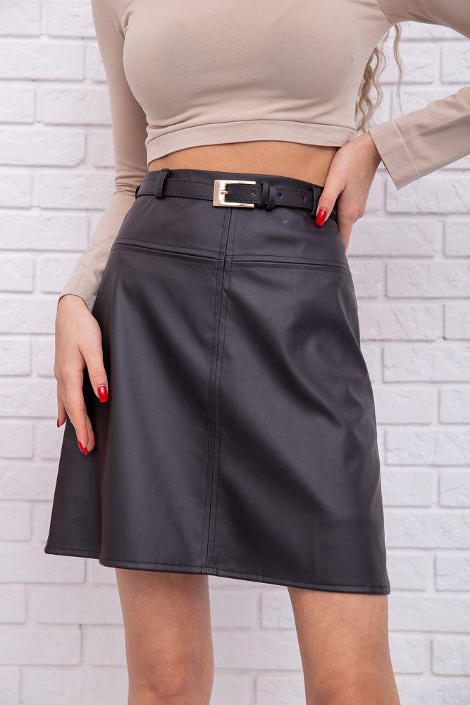 Юбка женская Ager 102R276 из экокожи S-M Черный