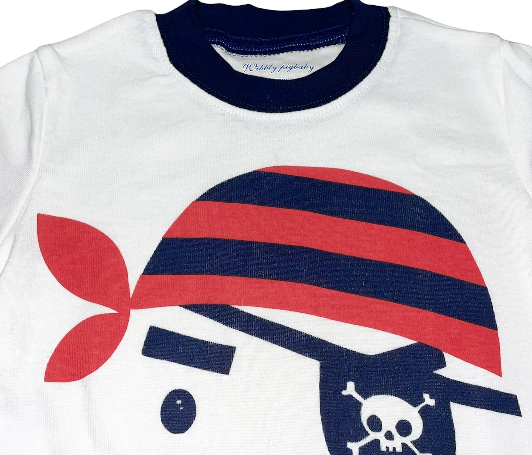 Пижама для мальчика пират 92 см Белый (24175738) - фото 4 Пижама для мальчика пират 92 см Белый (24175738) - фото 4