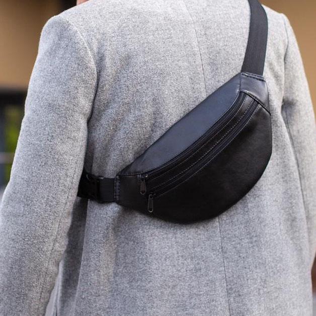 Сумка на пояс из эко-кожи Черный - фото 15 Сумка на пояс из эко-кожи Черный - фото 15