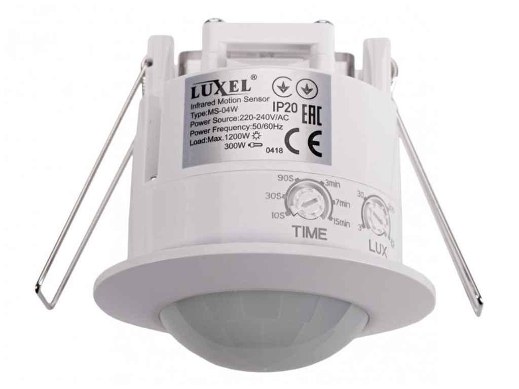 Датчик движения Luxel 0,5 Вт IP20 3-2000 LUX (MS-04W)