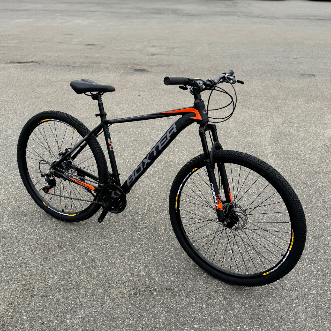 Велосипед CrossBike 27.5" Boxter 2025 Рама 17" Black/Red