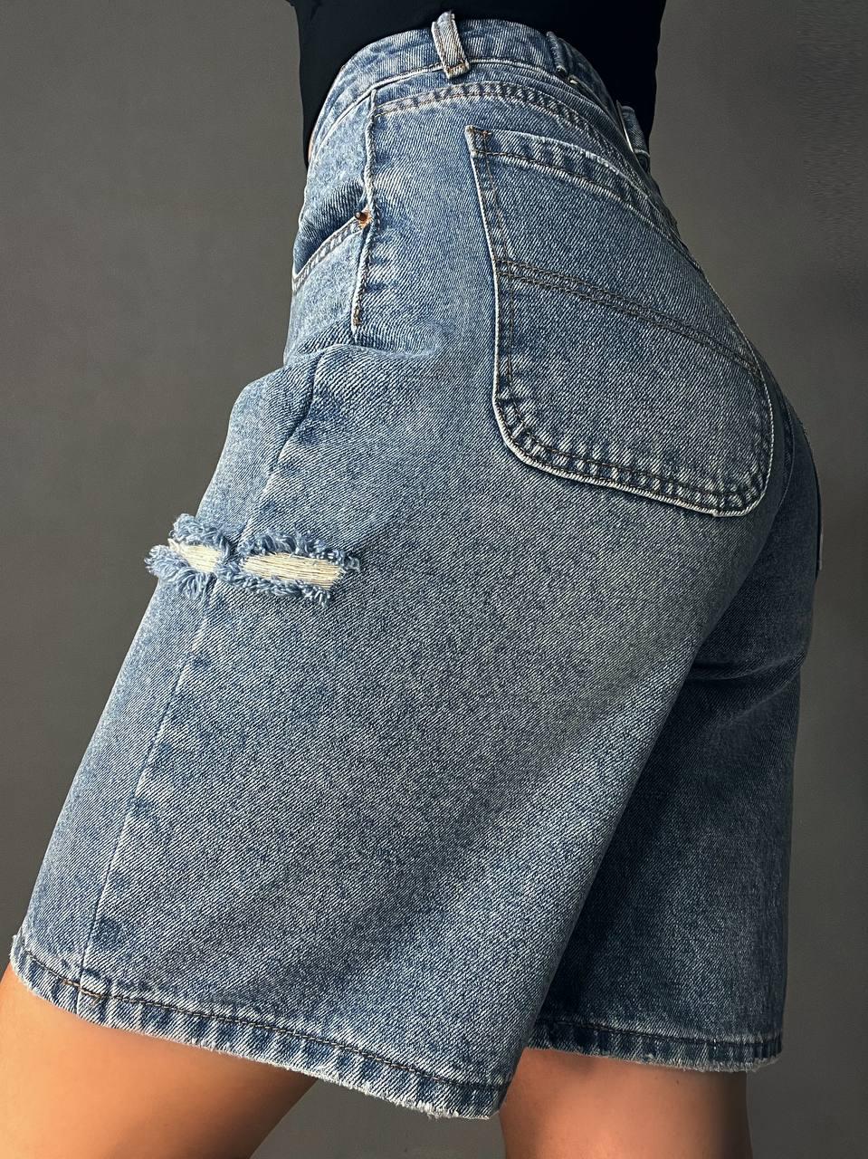 Шорти жіночі джинсові Allure 803-68 бермуди р. 28 Блакитний (26881508) - фото 5