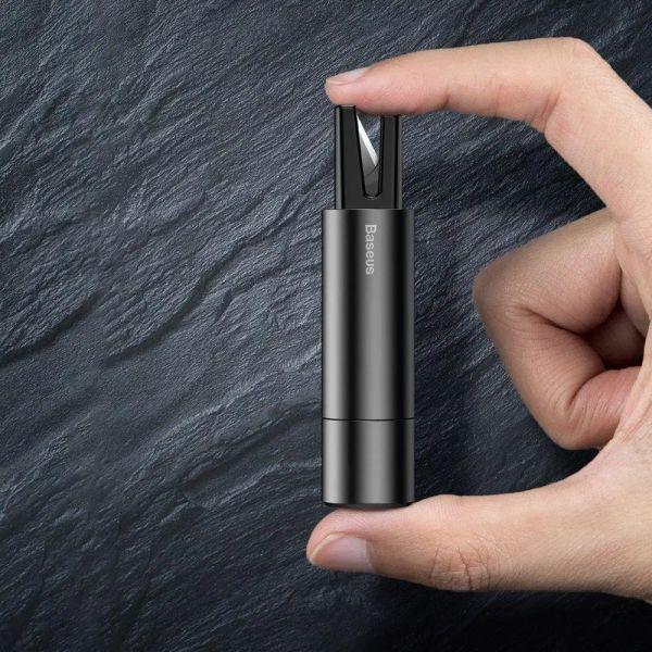 Молоток автомобільний BASEUS Sharp Tool Safety Hammer Dark Gray (CRSFH-0G) - фото 6 Молоток автомобільний BASEUS Sharp Tool Safety Hammer Dark Gray (CRSFH-0G) - фото 6