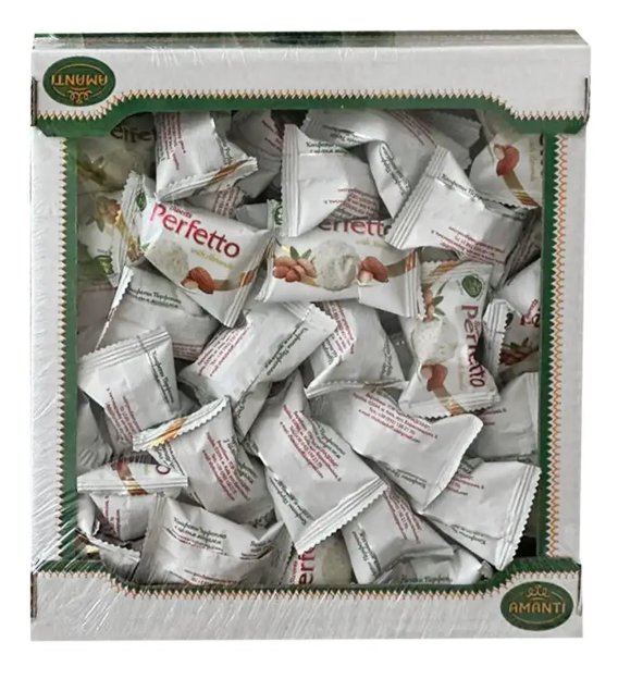 Конфеты Перфетто Amanti кокосовый миндаль 0,5 кг Конфеты Перфетто Amanti кокосовый миндаль 0,5 кг