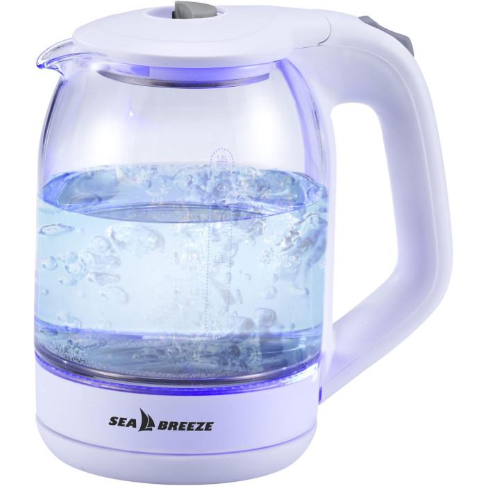 Электрочайник стеклянный SeaBreeze SB-015 1,8 л 1500 Вт Белый (28916240)