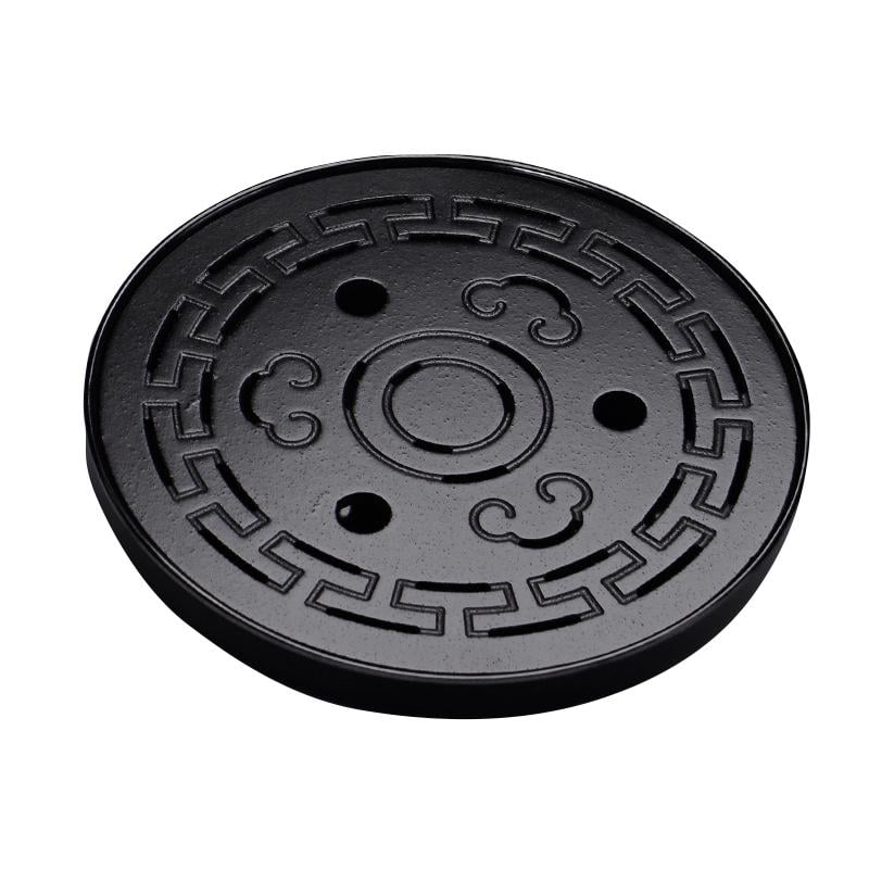 Доска для чайных церемоний Чабань #6 бамбуковый круглый 25,5х4,5 см Black Доска для чайных церемоний Чабань #6 бамбуковый круглый 25,5х4,5 см Black