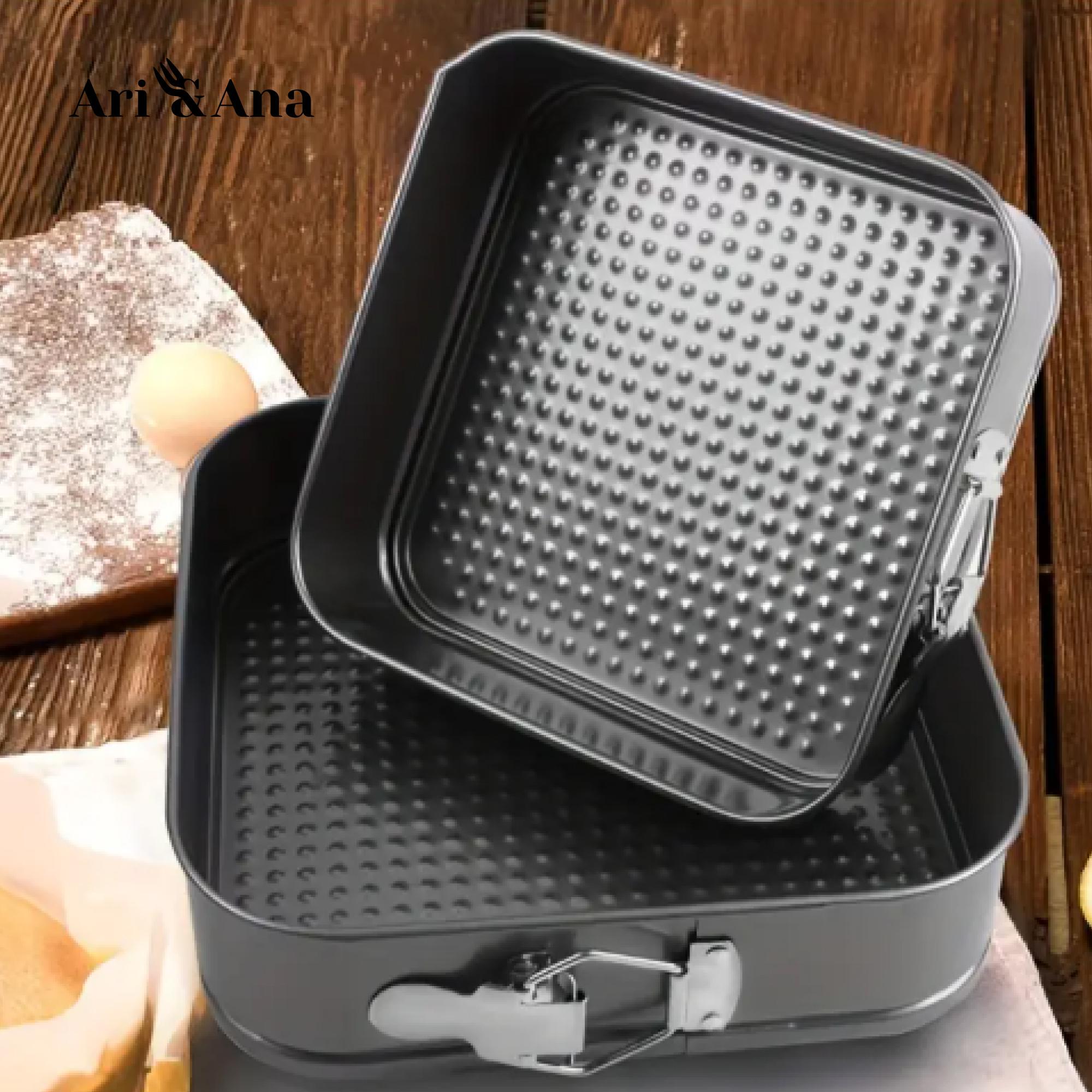 Набір форм для випікання Ari/Ana 6 квадратних антипригарних форм з вуглецевої сталі (18-28 см) - фото 9 Набір форм для випікання Ari/Ana 6 квадратних антипригарних форм з вуглецевої сталі (18-28 см) - фото 9