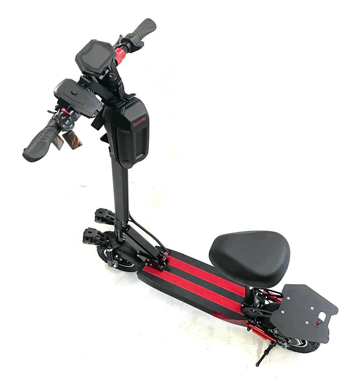 Електросамокат з сидiнням Tesla 16000 New 2000W 48V 18Ah та сумка - фото 6