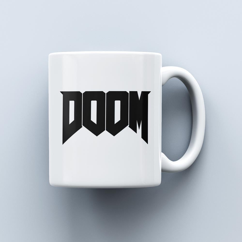 Чашка c логотипом игры Doom 330 мл