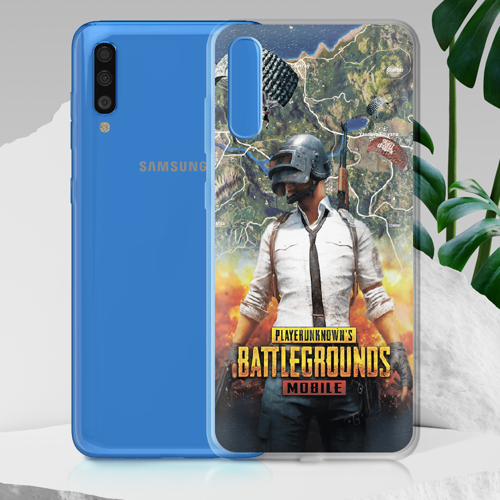 Чохол BoxFace Samsung A705 Galaxy A70 PUBG Mobile Прозорий силікон (36860-up2309-36860) - фото 2