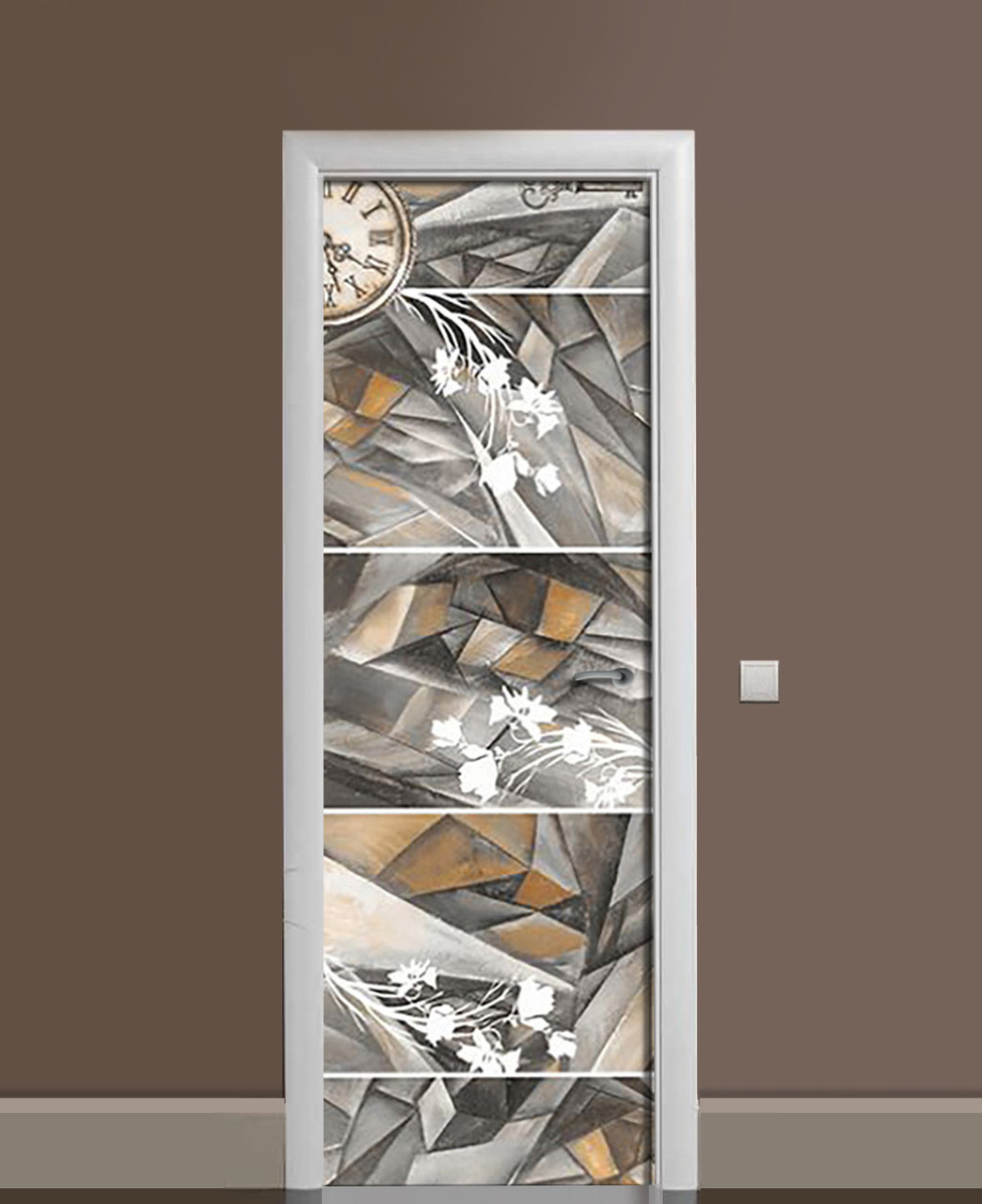 Наклейка 3D на дверь Zatarga Ключ тайной комнаты виниловая 650х2000 мм