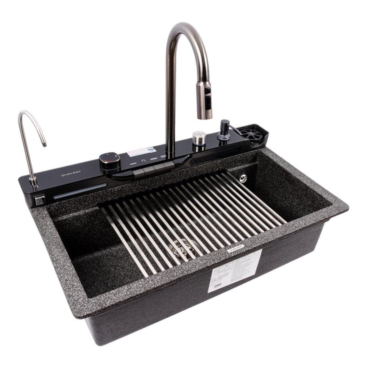 Мойка многофункциональная Valeso Evanora врезная матовая гранит 750x460 мм Графит