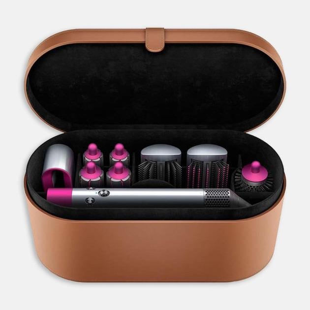 Стайлер для волос 5в1 кожаный кейс Коричневый (51-11)