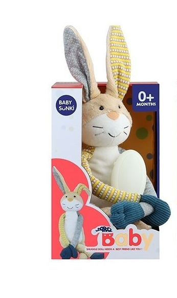 Нічник Baby 1940-1 Зайченя м'яке підсвічування/колискові мелодії/шум моря 45 см Нічник Baby 1940-1 Зайченя м'яке підсвічування/колискові мелодії/шум моря 45 см